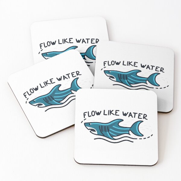 Item preview, Abstract Shark and Ocean Waves - Flow Like Water Design designed and sold by NiftyWrx.