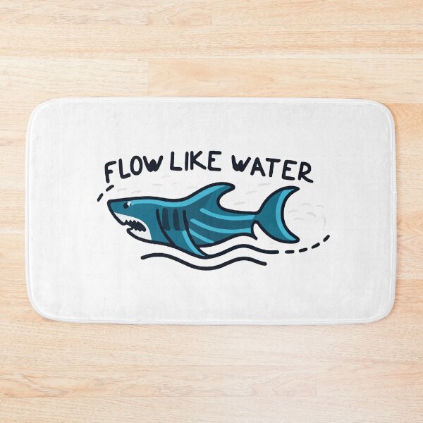 Item preview, Abstract Shark and Ocean Waves - Flow Like Water Design designed and sold by NiftyWrx.