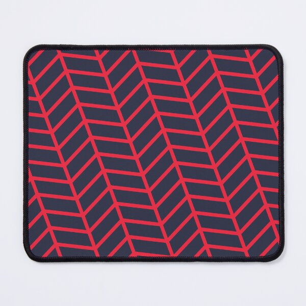 Item preview, Black & Red Herringbone Rectangle Arrows Outline NeverEnding Textile designed and sold by Alchemy-A-La-G.
