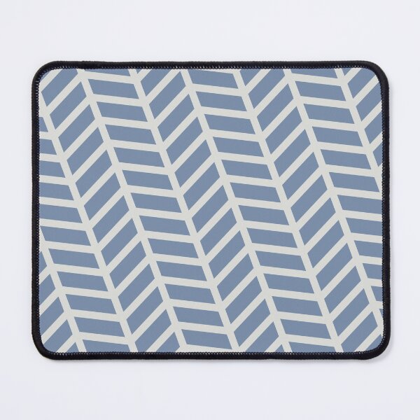 Item preview, Grey & Blue Herringbone Rectangle Arrows Outline NeverEnding Textile designed and sold by Alchemy-A-La-G.