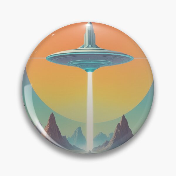 Item preview, Vintage retro sci-fi landscape designed and sold by PixelPunny.