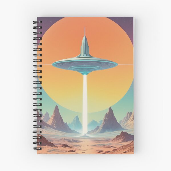 Item preview, Vintage retro sci-fi landscape designed and sold by PixelPunny.