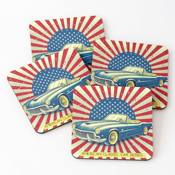 Item preview,  Vintage American Cars Series: A Nostalgic Journey designed and sold by Colorful-Garden.