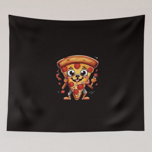 Item preview,   Cartoon Pizza Illustration ,Cartoon Pizza, funny gift  designed and sold by masteryStore.