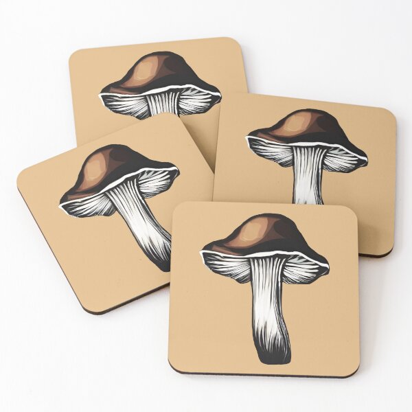 Item preview, Toffee Dreaming Brown Mushroom designed and sold by EmeraldeaArt.