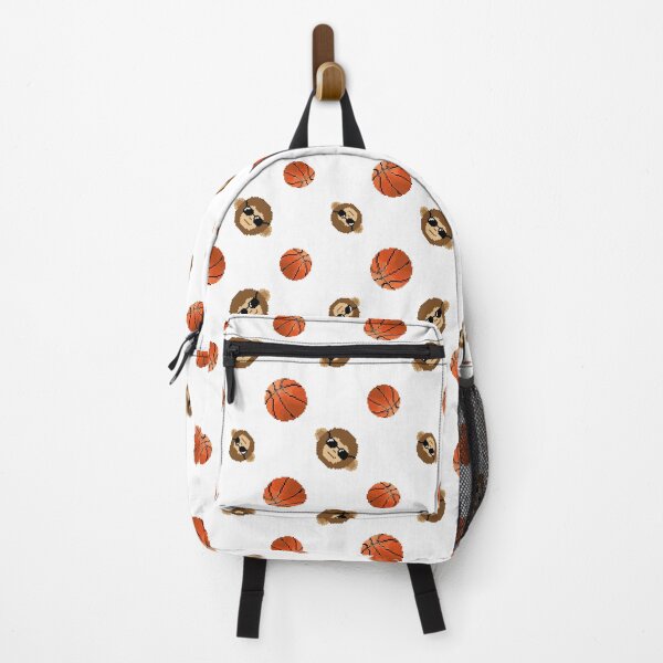 Item preview, Pixel Monkey with Basketball Pattern (white) designed and sold by D-Vogt-Grafik.