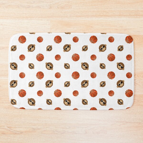 Item preview, Pixel Monkey with Basketball Pattern (white) designed and sold by D-Vogt-Grafik.