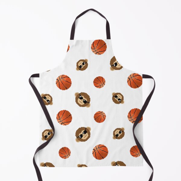 Item preview, Pixel Monkey with Basketball Pattern (white) designed and sold by D-Vogt-Grafik.