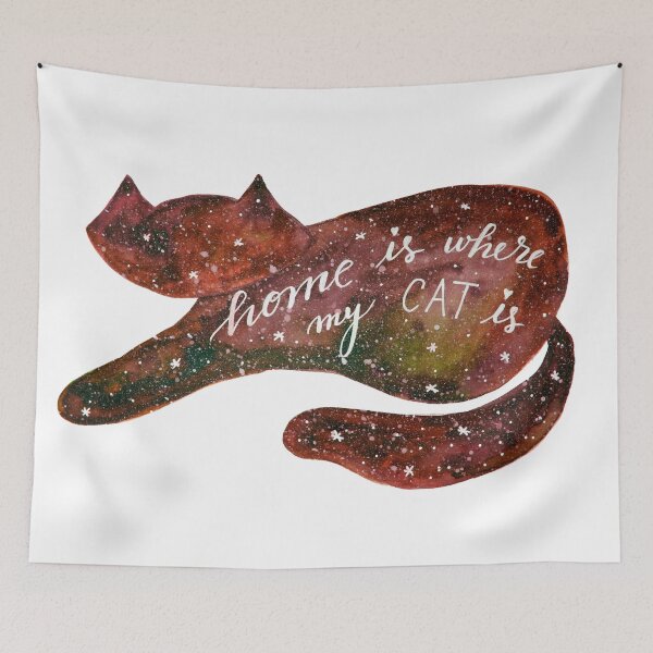 Item preview, Watercolor galaxy cat - orange designed and sold by wackapacka.