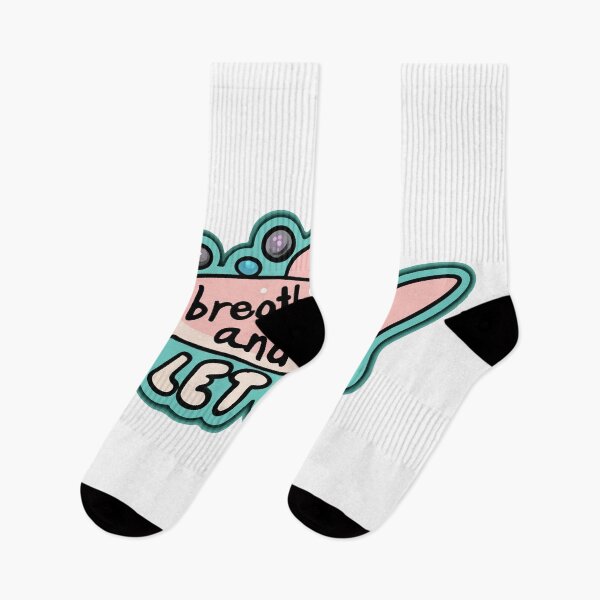 Item preview, Whimsical Shark 'Breathe and Let Go' Illustration designed and sold by NiftyWrx.