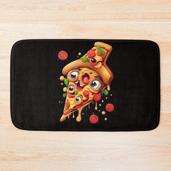 Item preview,   Cartoon Pizza Illustration ,Cartoon Pizza, funny gift  designed and sold by masteryStore.