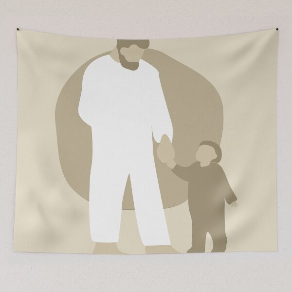 Item preview, Father and Child Best Friends designed and sold by 3nityoneart.