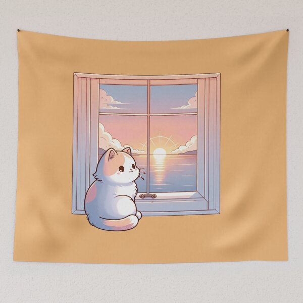 Item preview, Sunrise Cat 3 designed and sold by MapleandHoney.