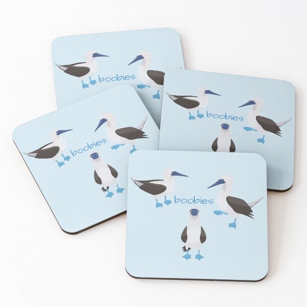Item preview, Blue Footed Boobie Bird, bird pun designed and sold by mwagie.