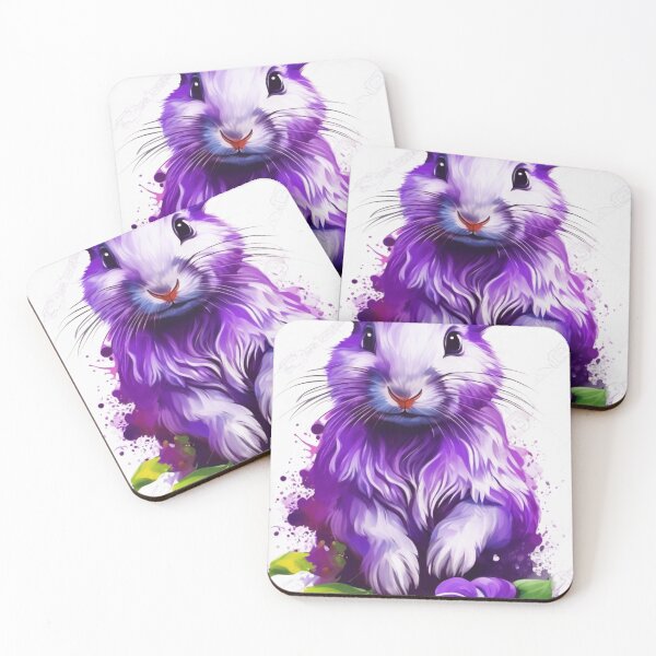 Item preview, Cute rabbit im violet design designed and sold by ThinkMoreArt.