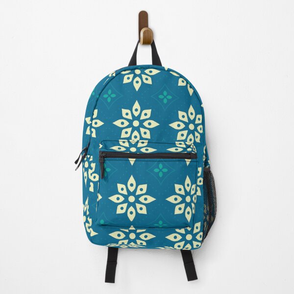 Item preview, Blue Yellow & Green Flowers & Diamonds Sequenced NeverEnding Textile designed and sold by Alchemy-A-La-G.