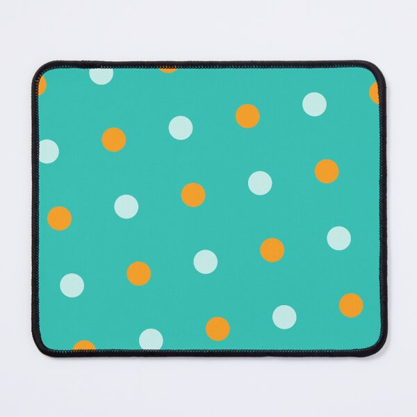 Item preview, Green White & Orange Circles Polka Dots NeverEnding Textile designed and sold by Alchemy-A-La-G.