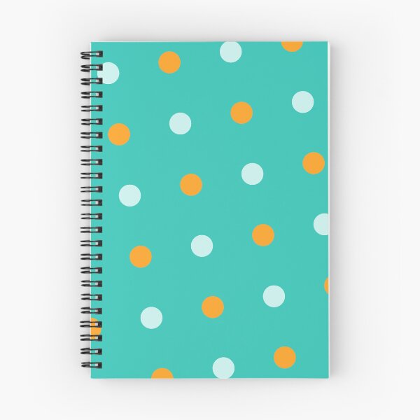 Item preview, Green White & Orange Circles Polka Dots NeverEnding Textile designed and sold by Alchemy-A-La-G.