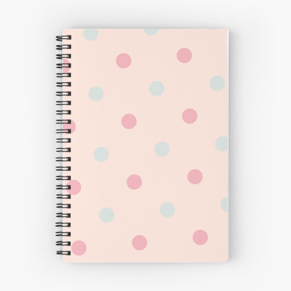 Item preview, Peach Green & Pink Circles Polka Dots NeverEnding Textile designed and sold by Alchemy-A-La-G.