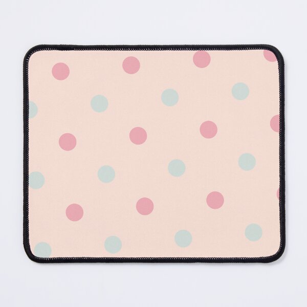 Item preview, Peach Green & Pink Circles Polka Dots NeverEnding Textile designed and sold by Alchemy-A-La-G.
