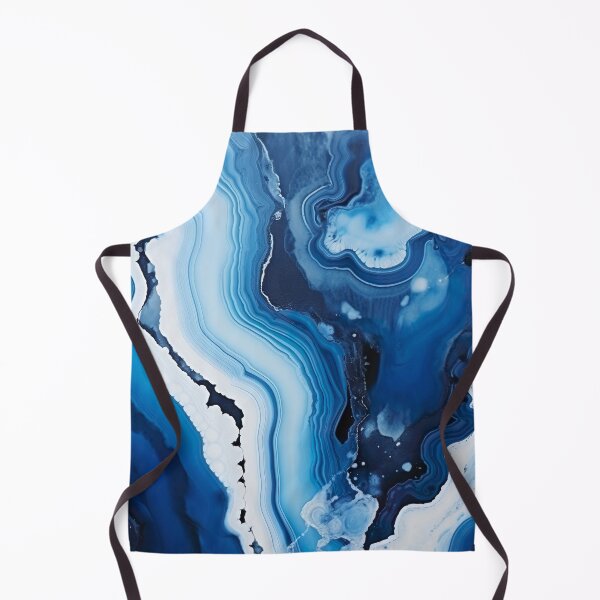 Artikelvorschau, Abstrakte Kunst Blauer Achat Stein Design Naturdruck entworfen und verkauft von fluffstuffgifts.