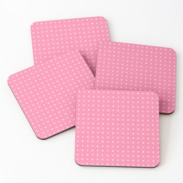 Item preview, White & Pink Repeat Circles Polka Dots NeverEnding Textile designed and sold by Alchemy-A-La-G.