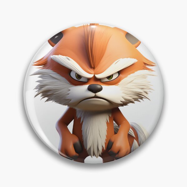Item preview, Feel the fury as the angry fox scowls fiercely with bristling fur. designed and sold by mazur301.