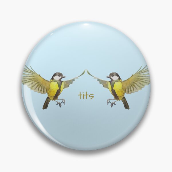 Item preview, Tits Bird Pun Humor designed and sold by mwagie.