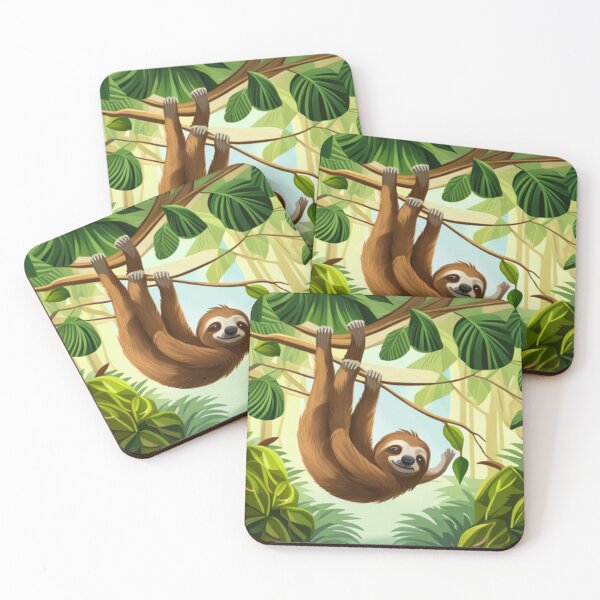 Item preview, Adorable Hanging Smiling Baby Sloth designed and sold by artenvironments.