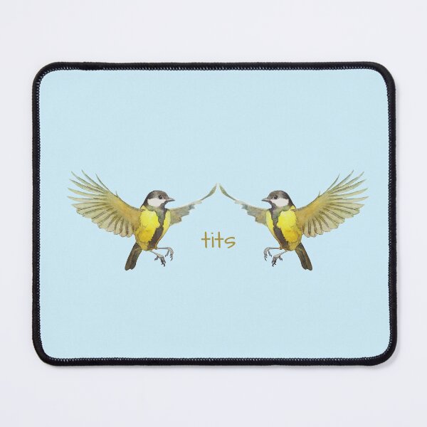 Item preview, Tits Bird Pun Humor designed and sold by mwagie.