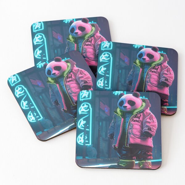 Item preview, Bashful Cyberpunk Panda designed and sold by ArtMethodLab.