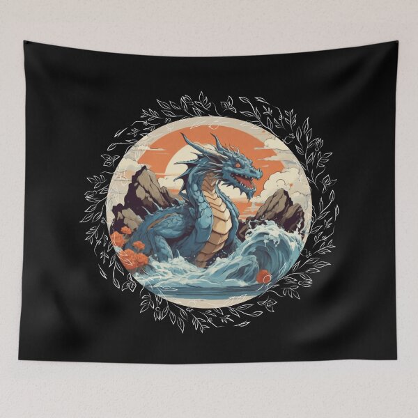 Item preview, anime dragon on fire designed and sold by martin max.