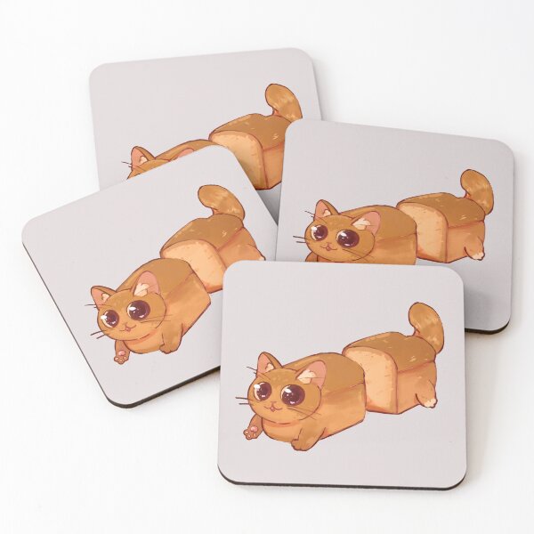 Item preview, Cute cat made of white bread designed and sold by Asutip.