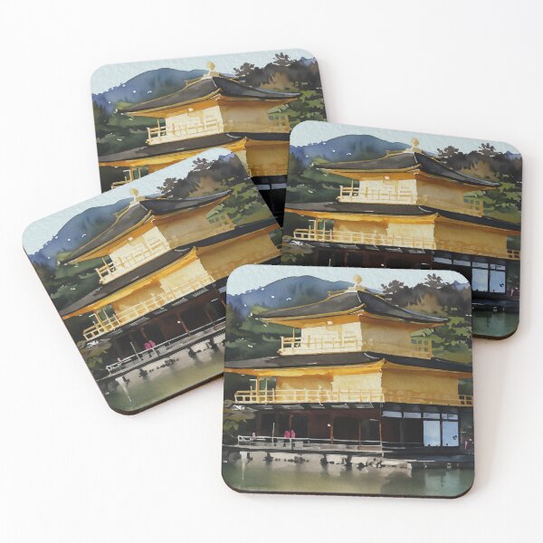 Item preview, Kyoto Golden Temple Watercolor Painting designed and sold by TheJoeyStudio.