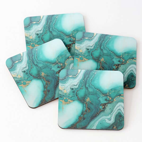 Item preview, Abstract Art Blue Turquoise Stone Design Nature Print  designed and sold by fluffstuffgifts.