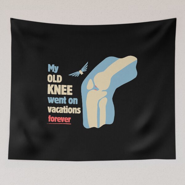 Item preview, My Old Knee Went On Vacations Forever Funny Gifts For Orthopedic Patients With Anterior Cruciate Ligament Rupture designed and sold by iX-Physio.