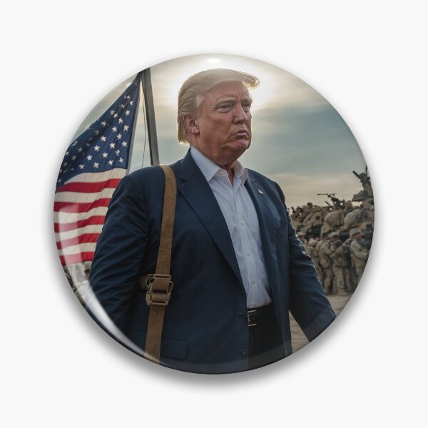 Item preview, Donald J Trump Visits The Troops In The Field designed and sold by daveklotz.