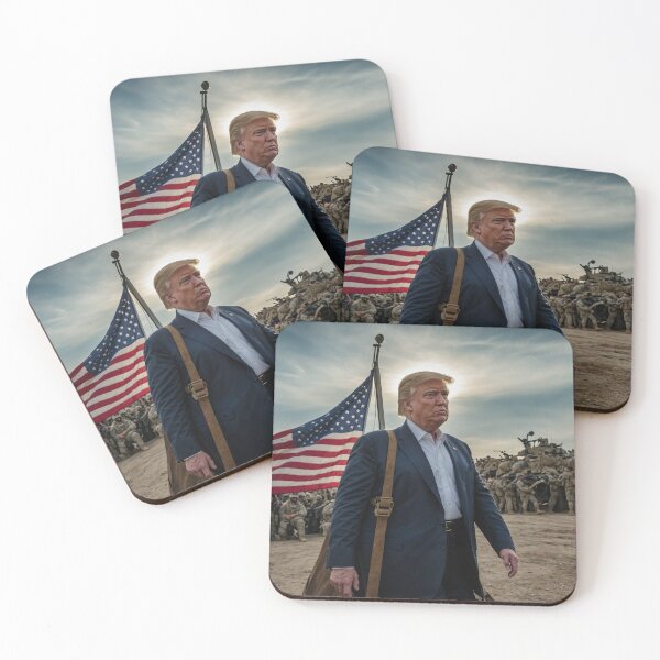Item preview, Donald J Trump Visits The Troops In The Field designed and sold by daveklotz.