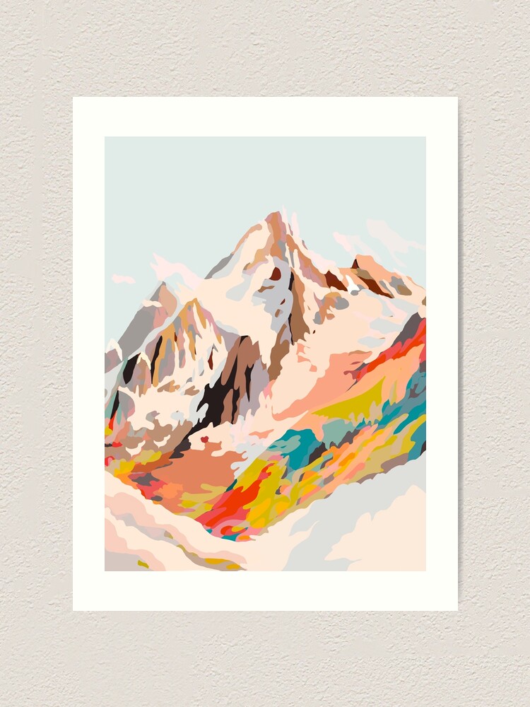 Alternate view of glass mountains Art Print