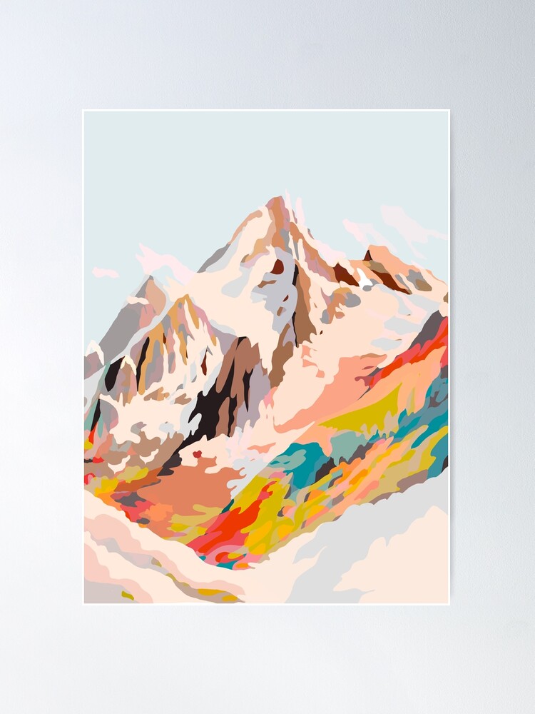 Alternate view of glass mountains Poster