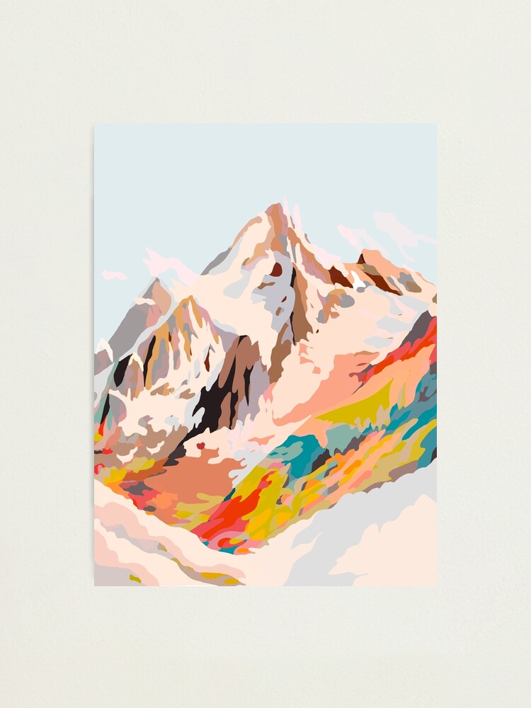 Alternate view of glass mountains Photographic Print
