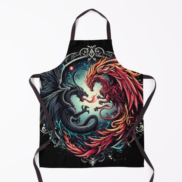 Item preview, Phoenix and Dragon tattoo art designed and sold by AvalonTshirts.
