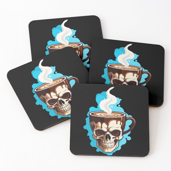 Item preview, Steaming Skull Brew Blue  designed and sold by FocusChillax.
