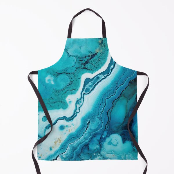 Artikelvorschau, Abstrakter Kunst-Blau-Türkis-Stein-Design-Naturdruck entworfen und verkauft von fluffstuffgifts.