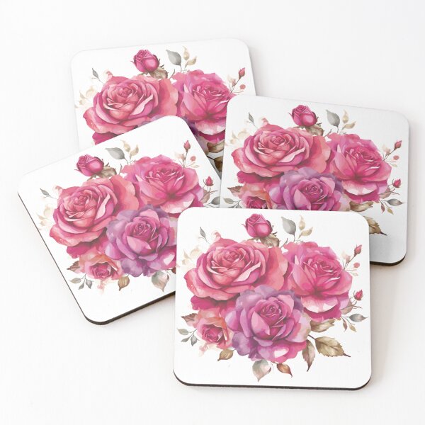 Item preview, Watercolor Roses | Pink & Purple designed and sold by TheRoseBliss.