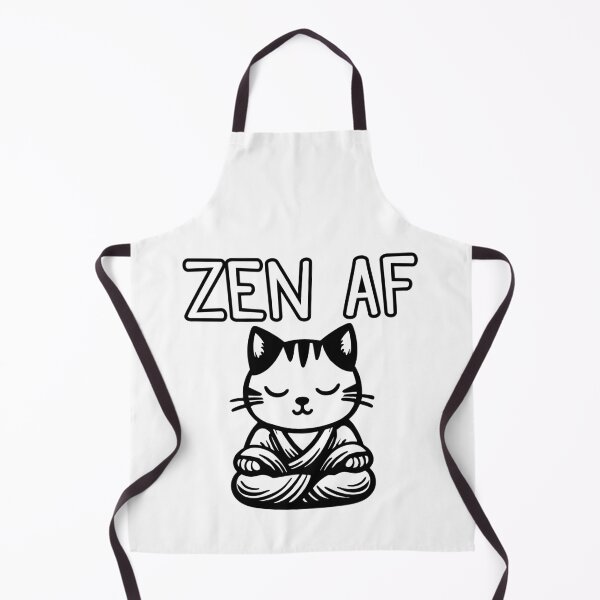 Item preview, Cute Zen AF Meditating Cartoon Monk Cat designed and sold by Elvin Dantes.