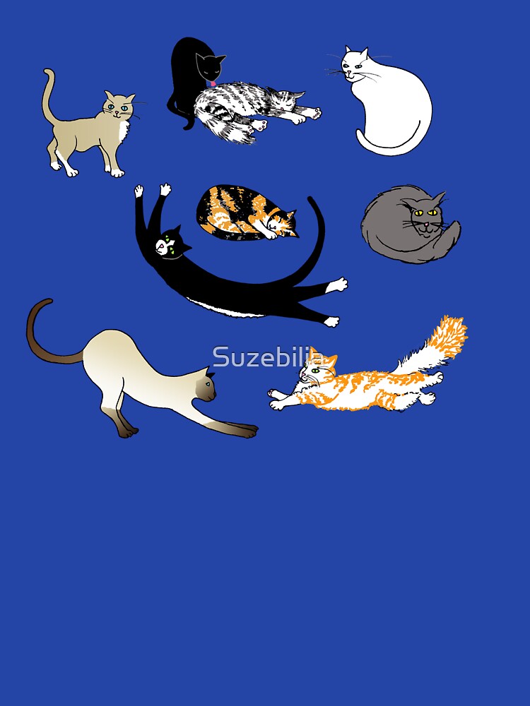 Thumbnail 5 of 5, Pullover Hoodie, Cats Posing designed and sold by Suzebilia.