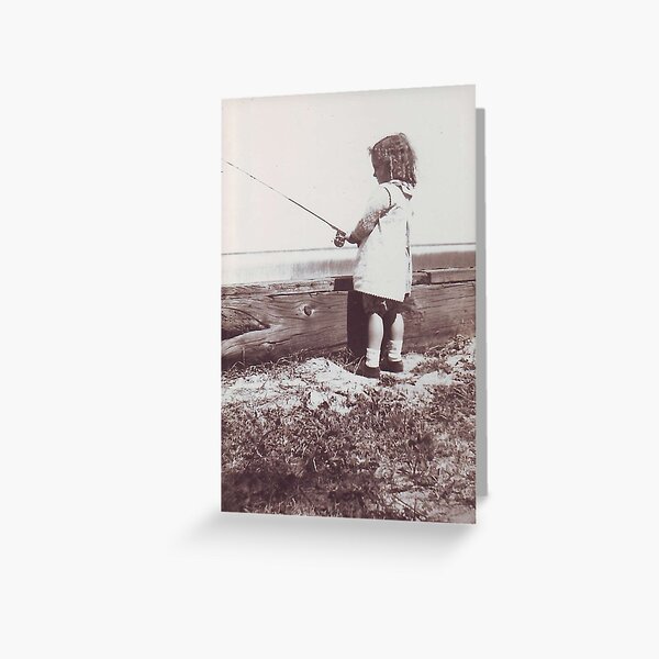 Fishing Betty Greeting Card