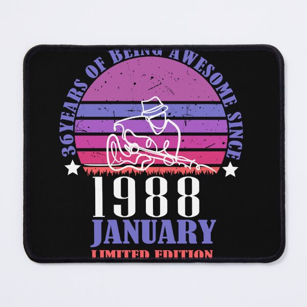 Item preview, 36 Geburtstag Retro Vintage Gitarristen Gitarrenliebhaber january designed and sold by studiopekepeke.