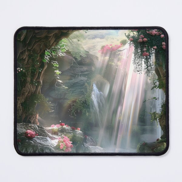 Item preview, Sunny lush cave digital art designed and sold by Aroeldesigns.